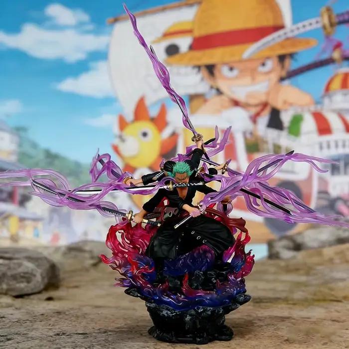 Figurine d'action One Piece Zoro, figurine d'anime Asura Roronoa Zoro, modèle de collection, jouet pour enfant, cadeau de Noël