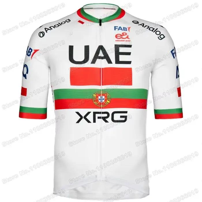 Maillot de Cyclisme UAE Team 2026,Vêtements de Cyclisme Champion du Portugal João Almeida,Chemises de vélo de route Hommes,Cuissard à bretelles