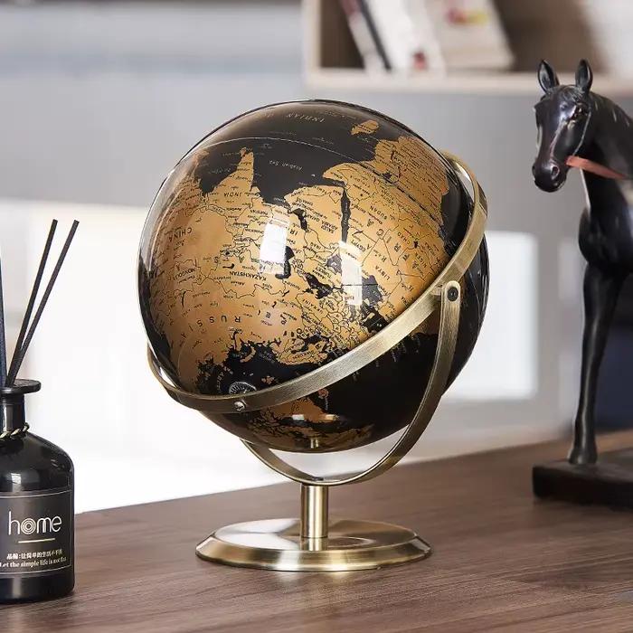Globe terrestre, carte du monde, démonstration pédagogique, bureau, étude, salon, décoration de la maison, fournitures de bureau, 14/20/23 cm, anglais