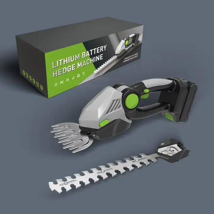 Tondeuse à gazon électrique sans fil portable haut de gamme pour jardinage domestique, mini-tondeuse à haies et coupe-bordures