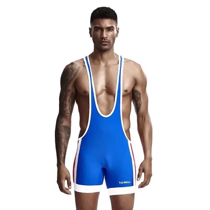 Hommes sous-vêtements justaucorps sport lutte Singlet corps Shaper Corset Body sous-vêtements musculation combinaisons Shorts sous-vêtements