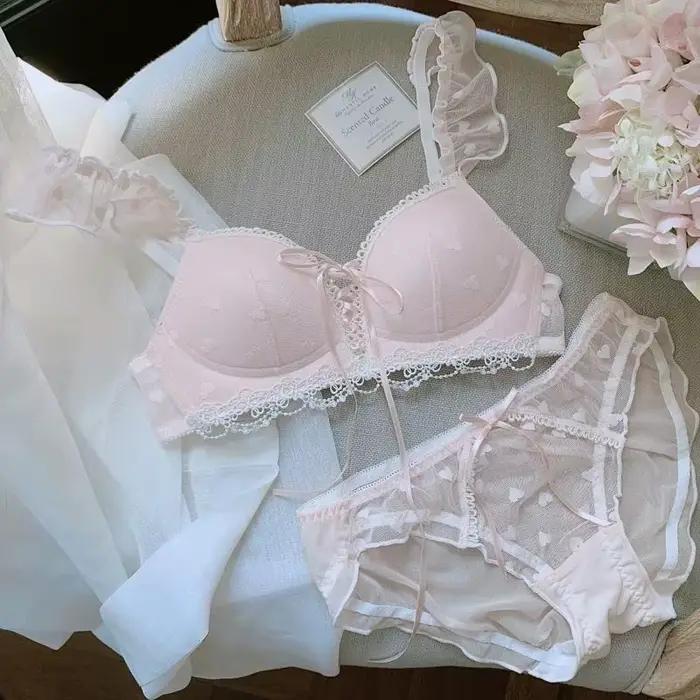 Ensemble de bralette Moyisu en dentelle, soutien-gorge d'entraînement doux pour petites poitrines, lingerie confortable pour filles, couleurs variées et tailles ajustables