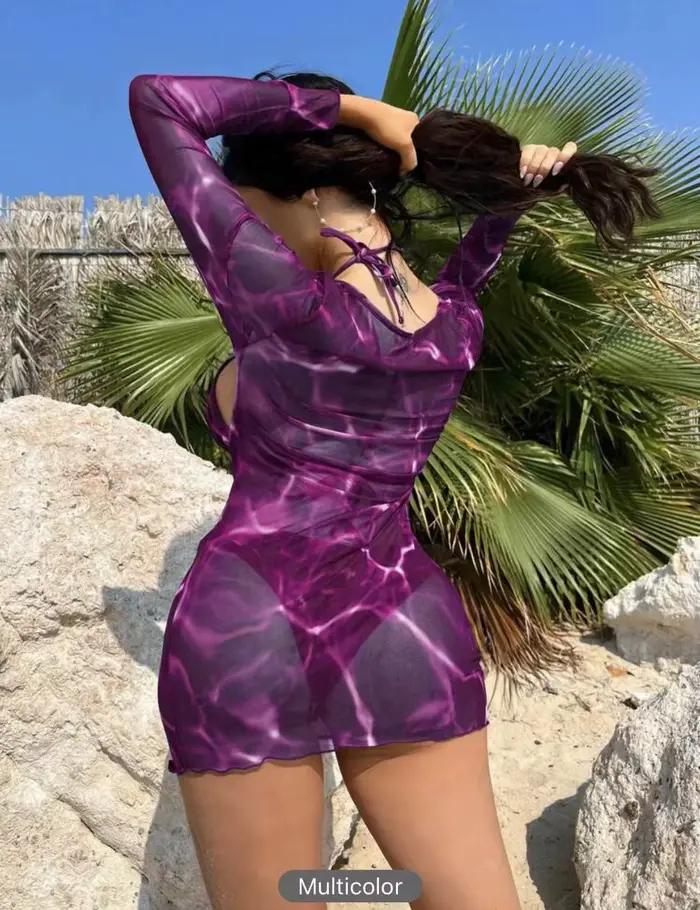 Cikini-ensemble bikini fendu trois pièces pour femme