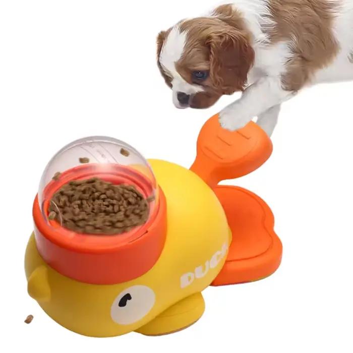 Petit canard jaune dispositif de fuite pour animaux de compagnie jouets interactifs pour animaux de compagnie dispositif de formation éducatif dispositif d'alimentation pour animaux de compagnie jouet