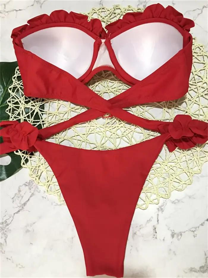 Maillot de bain sexy imprimé animal léopard