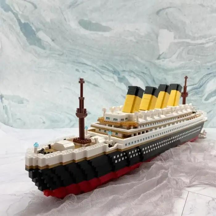 Blocs de Construction de bateau de croisière modèle Titanic, 4000 + pièces, Collection de briques de bateau MOC, jouets de Construction à monter soi-même, cadeau pour enfants