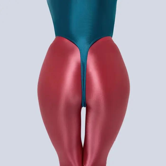 Maillot de bain une pièce en Satin brillant