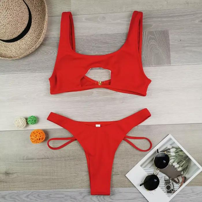 Maillot de bain Sexy couleur néon
