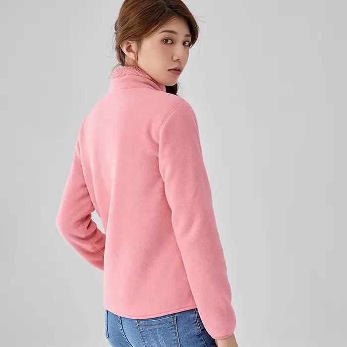 Nouveau polaire femmes vêtements de plein air mode polyvalent hiver loisirs Sports épaississement Double face manteau chaud femme veste