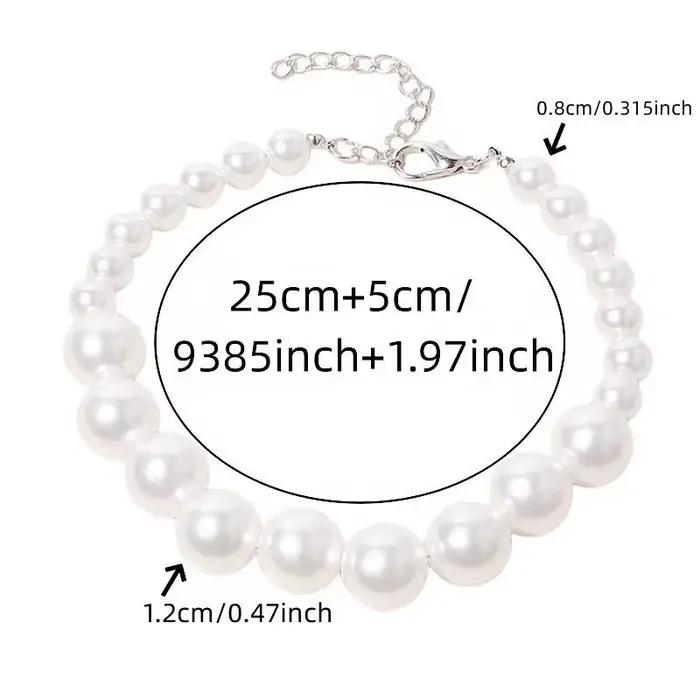 Collier de perles de luxe pour petits chiens et chats, collier réglable, fête de mariage, accessoires de toilettage, bijoux à la mode