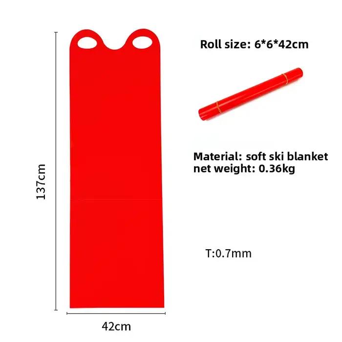 Tapis de planche à neige, tapis volant de traîneau à neige, équipement de traîneau à neige enroulable, Portable, pour Sports de plein air, Ski