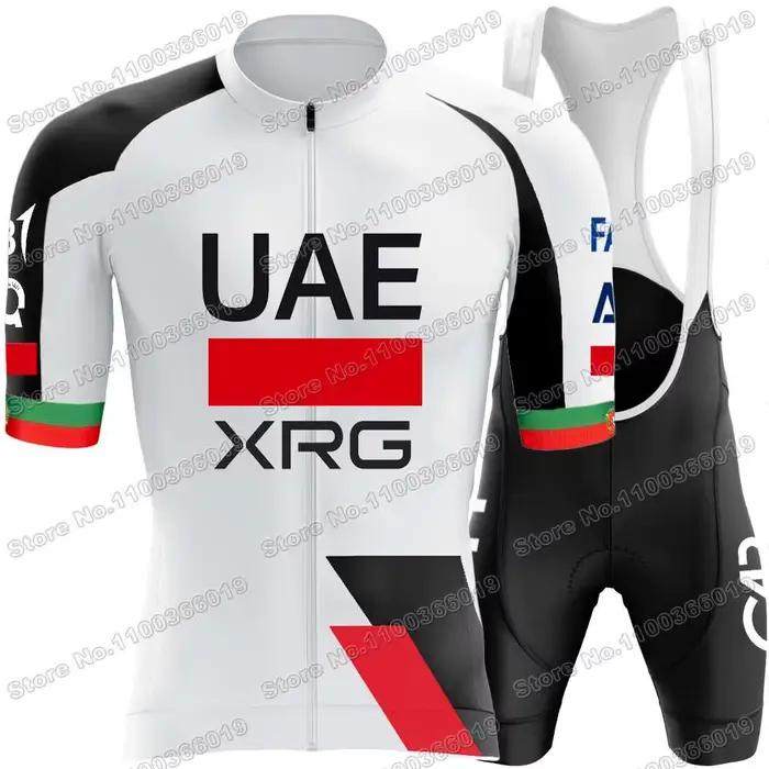Maillot de Cyclisme UAE Team 2026,Vêtements de Cyclisme Champion du Portugal João Almeida,Chemises de vélo de route Hommes,Cuissard à bretelles