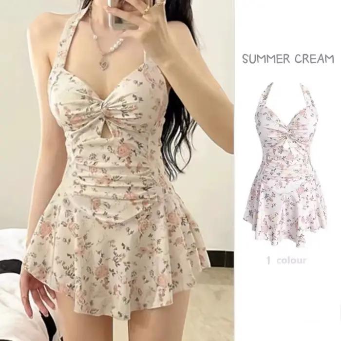 Femmes coréen Sexy une pièce maillot de bain ventre contrôle minceur taille haute