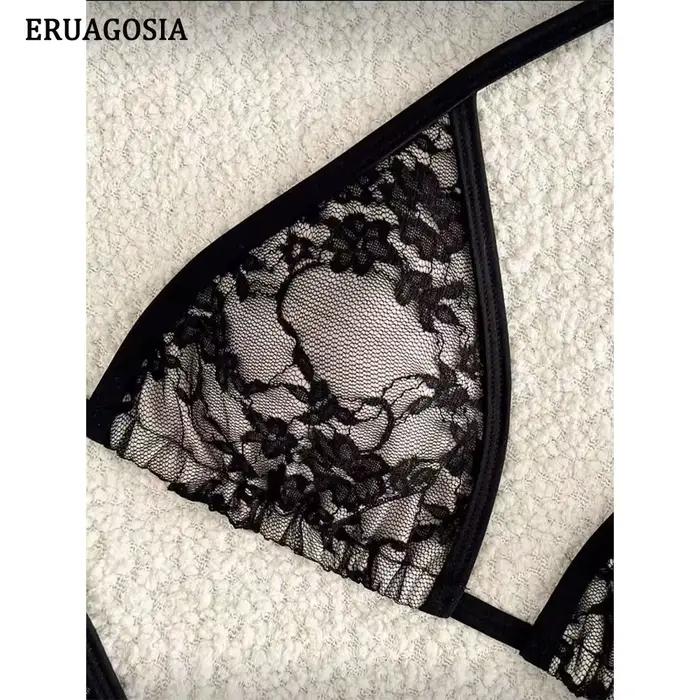 Bikini sexy en dentelle pour femme 2026 micro maillot de bain brésilien ensemble push up tenue de plage estivale femme occassions plage vacances fête piscine spa sources chaudes sports nautiques croisière