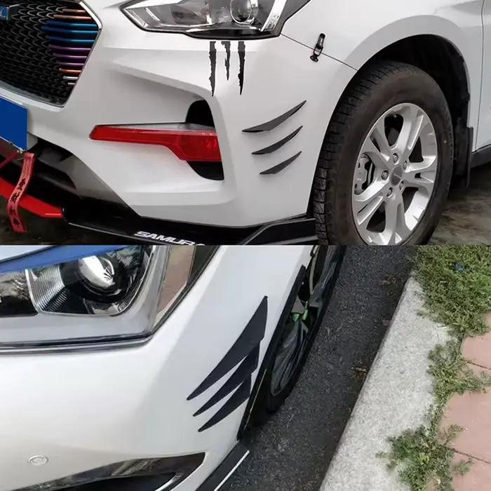 Kit de décoration de voiture universel, pièce avec diffuseur de lèvre de pare-chocs avant, ailerons de becquet et de séparateur