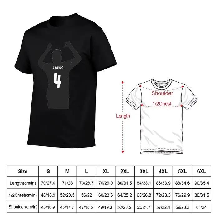 T-shirt avec illustration de Sergio Ramos, T-shirt au design graphique simple