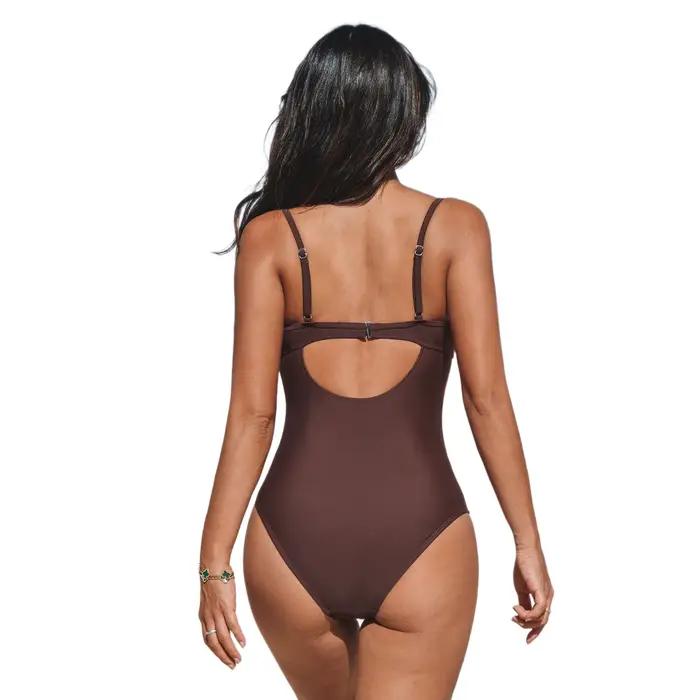 Maillot de bain une pièce sexy évidé pour femme