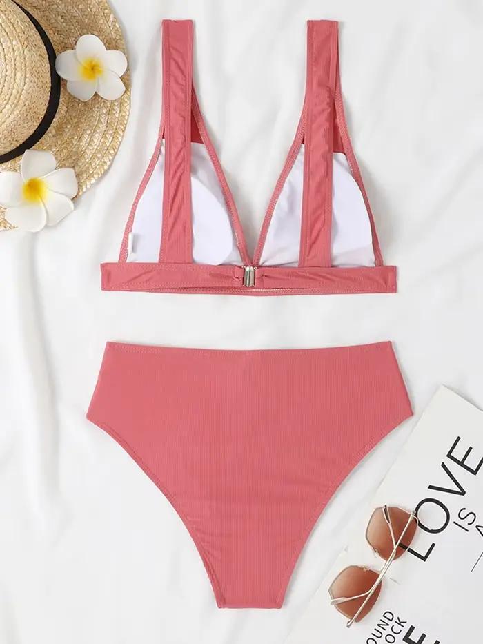 Sexy Bikinis 2025 femmes solide maillot de bain