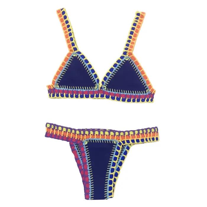 Maillot de bain rouge élastique