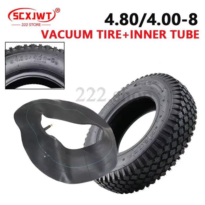 Nouveau pneu à chambre à air épaissi 4.80/4.00-8 pour remorque, tracteur de jardin, camion, souffleuse à neige, VTT, chariot de golf – Pièces de rechange pour pneus