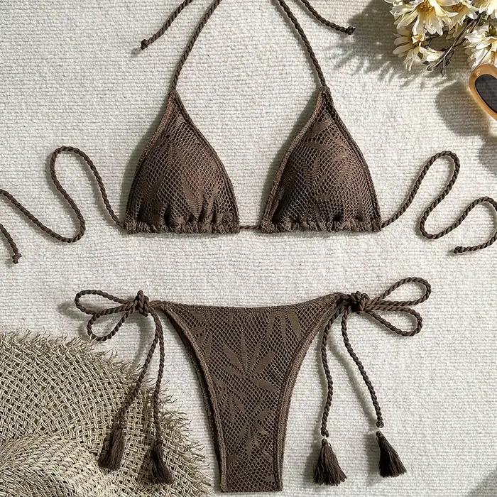 Ensemble de micro-bikini sexy en dentelle 2026 pour femme