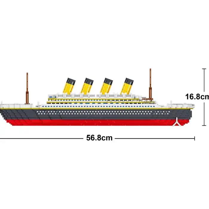 Blocs de construction de modèle de bateau Titanic, film créatif 3D, jouet en brique, bateau de croisière, jouets éducatifs DIY pour cadeaux de noël