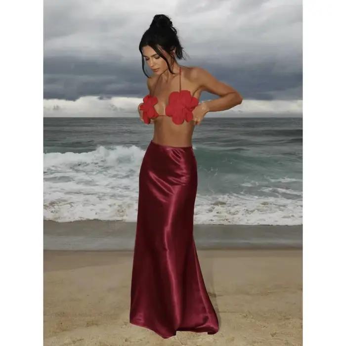 Ensemble de bikini 3D à fleurs pour femmes