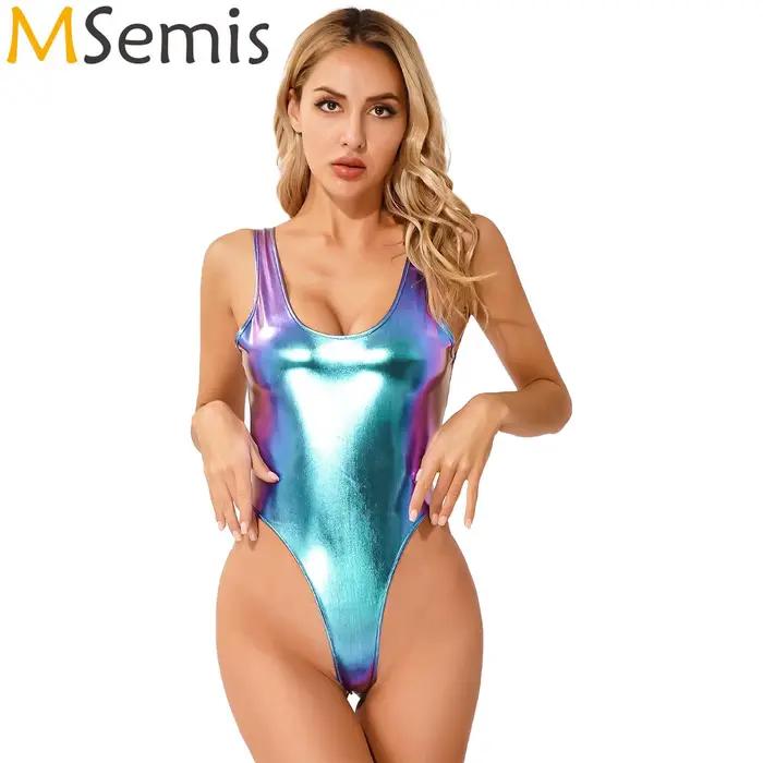 Maillot de bain brillant pour femmes