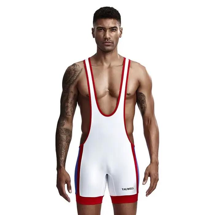 Hommes sous-vêtements justaucorps sport lutte Singlet corps Shaper Corset Body sous-vêtements musculation combinaisons Shorts sous-vêtements