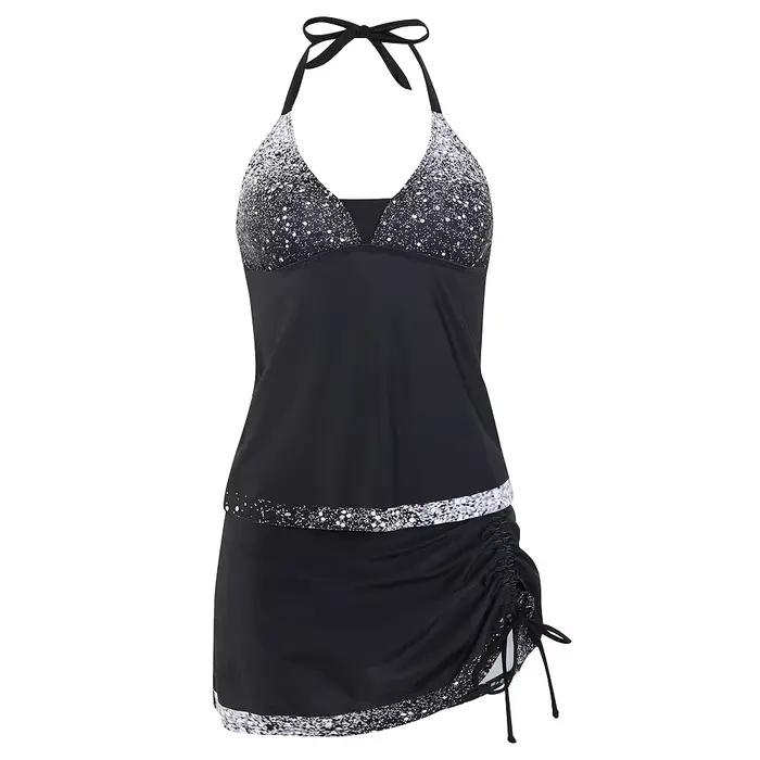 Nouveau Sexy Tankini maillots de bain femmes cordon grand