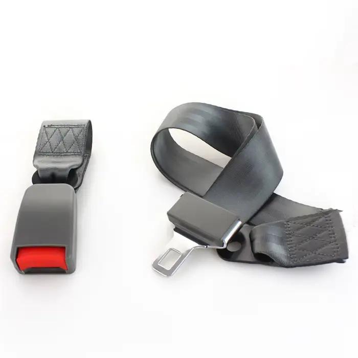 88-135CM universel deux points Simple réglable ceinture de sécurité noir gris voiture véhicule ceinture Extension sangle d'extension accessoires de voiture
