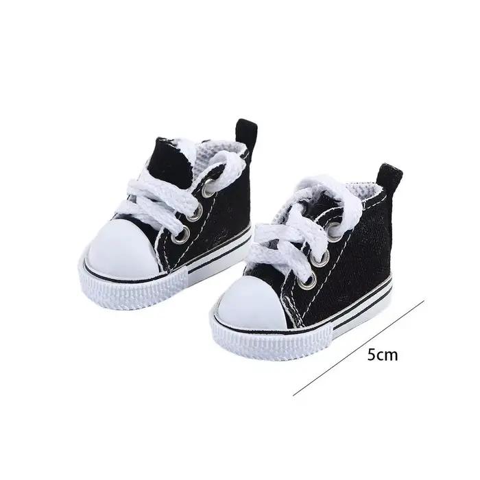 Accessoires pour enfants, mini-chaussures 1/6, chaussures de 5 cm, chaussures en toile, baskets