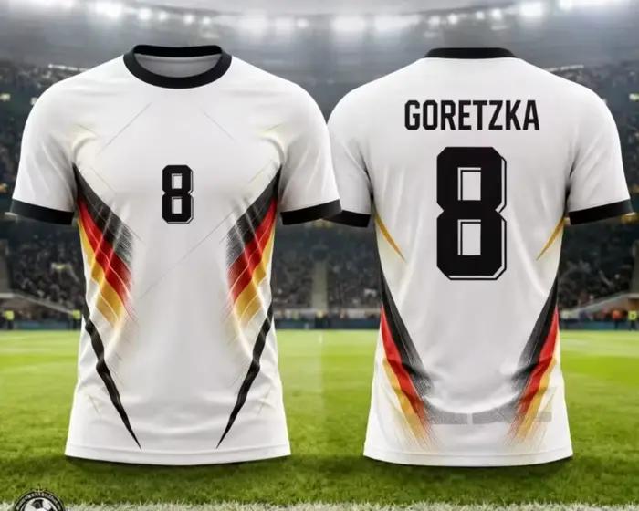 Maillot de football commémoratif Allemagne 2026 Musiala – T-shirt de sport d'été pour homme, enfant et femme ﻿