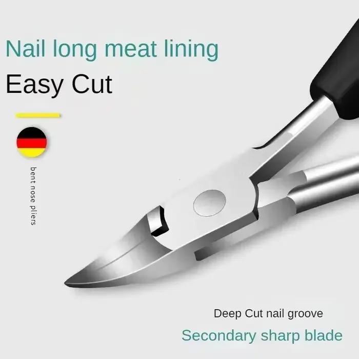 Coupe-ongles professionnel pour orteils, outil pour ongles incarnés, épais, peau morte, dissolvant de saleté, lame incurvée Super tranchante, outils pour ongles