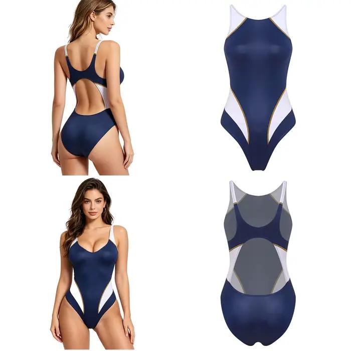 Maillot de bain une pièce athlétique pour femme