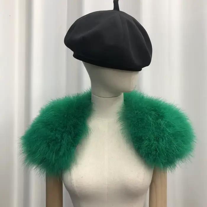 Élégant châle en plumes véritables pour femmes, mariées, accessoires de mariage, châle de fête de mariage toutes tailles, multicolore, très vendu
