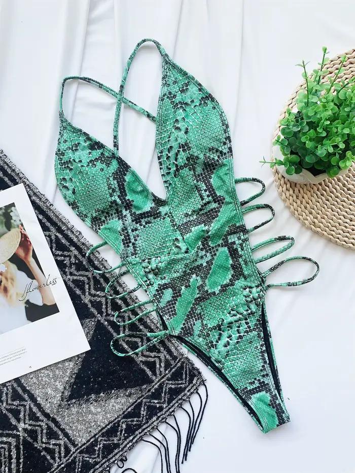 Maillot de bain une pièce métallisé