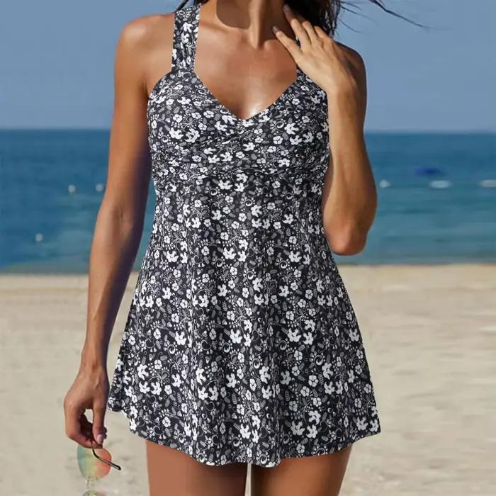 Maillot de bain sexy deux pièces pour femmes, tankini athlétique, haut avec short garçon, short de bain, robe de bain