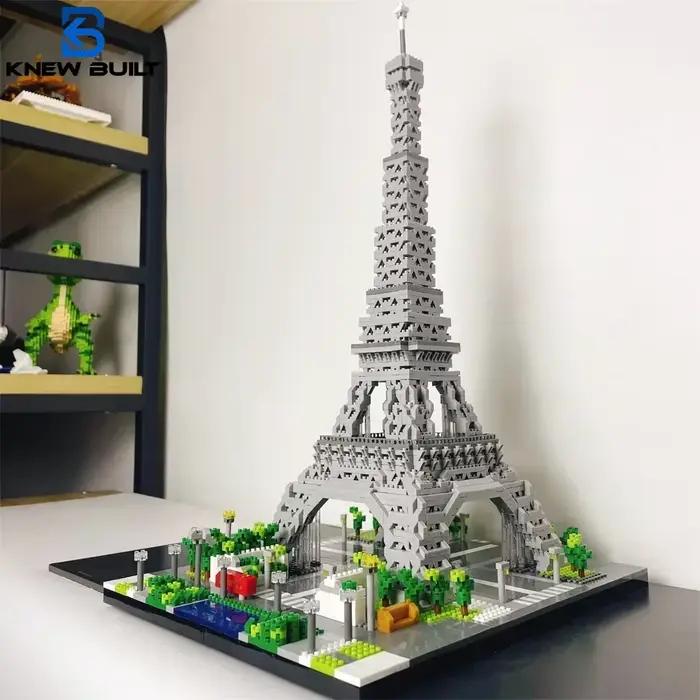 Knew construit 3 tailles choix Paris tour Eiffel Micro Mini blocs de construction jouet fierté de France décoration à collectionner et cadeau-Worth