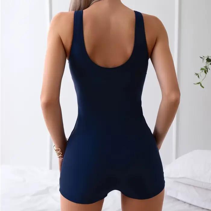 Été Sexy 2025 maillots de bain une pièce femmes fermé