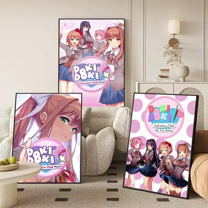Affiche d'art HD pour la maison, Bar, café, décor, bricolage, impression Vintage pour le bureau, la maison sur le mur, Anima L-Literature D-Doki Club