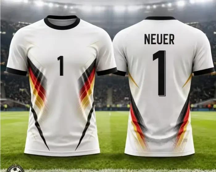 Maillot de football commémoratif Allemagne 2026 Musiala – T-shirt de sport d'été pour homme, enfant et femme ﻿