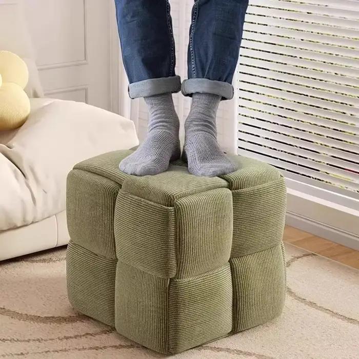 Banc à chaussures compact pour salon et chambre, gain de place, style minimaliste italien, mobilier de chaussures
