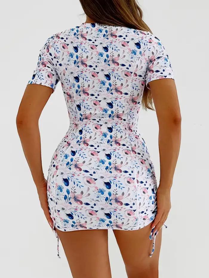 Maillot de bain deux pièces féminin haute taille imprimé moderne pour nageurs et vacanciers style gilet brésilien occassions estivales