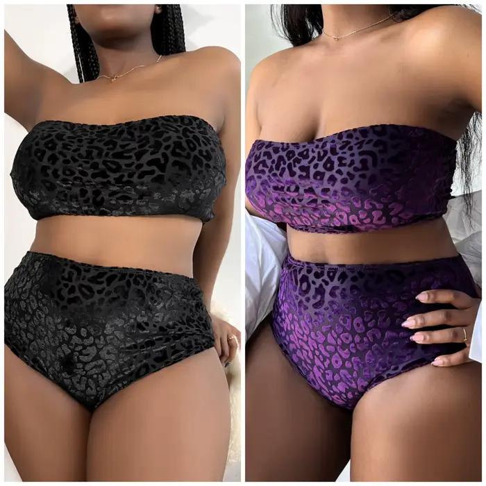 0XL-4XL nouveau Bikini léopard grande taille
