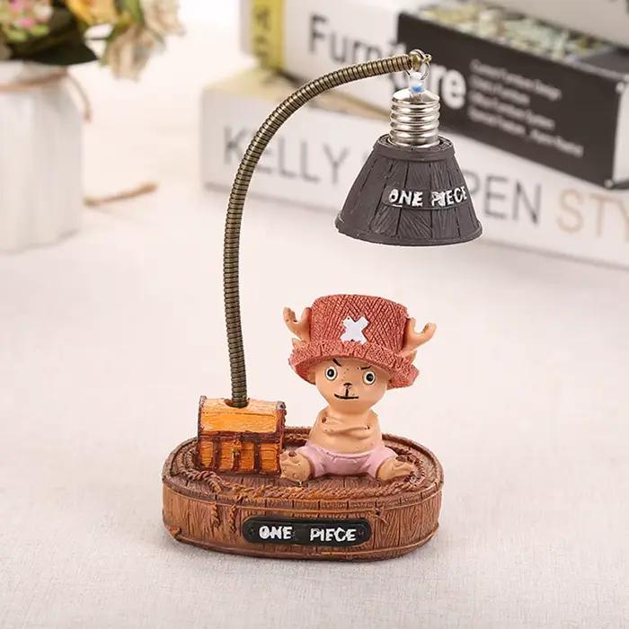 Figurines d'anime One Piece Luffy Chopper avec lampe de nuit, décoration d'intérieur, ornement Kawaii, breloque de collection, cadeau pour les fans, jouets