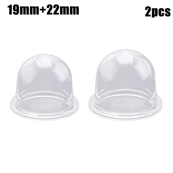 Jeu d'ampoules d'amorce de carburant 19/22mm, 2 pièces, capuchon d'ampoule d'amorce de carburateur, pièces de rechange pour tronçonneuses, souffleur, tondeuse, débroussailleuse, remplacement