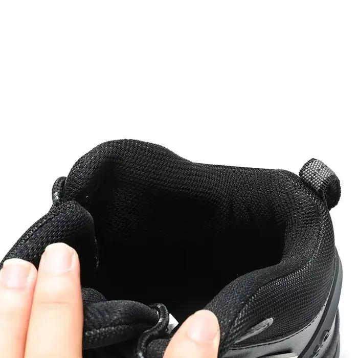 Bottes de rinçage en cuir pour hommes, chaussures de cowboy décontractées, chaussures de randonnée, peluche chaude, extérieur, noir, grande taille, neige, garçons, hiver