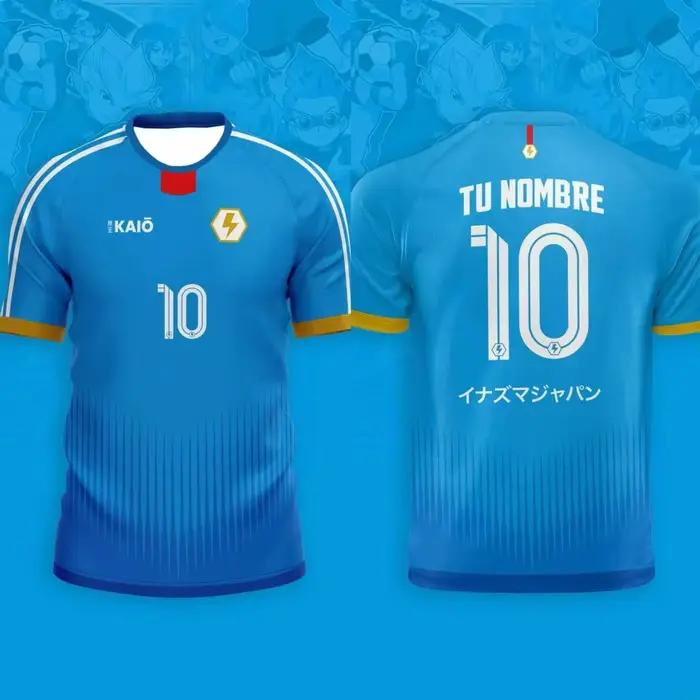 Maillot ensemble maillot Inazuma onze Anime Football impression 3d ensemble hommes mode T-shirt + court 2 pièces Atasan sport survêtement costume enfants