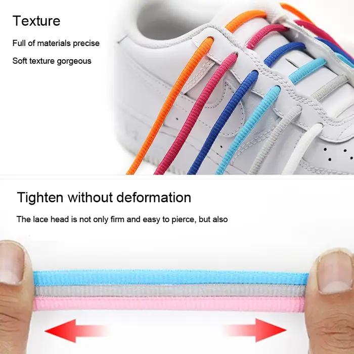 Baskets ovales lacets de chaussures demi-cercle lacets de sport lacet rond classique adulte unisexe tissé bottes décontractées lacets chaussures
